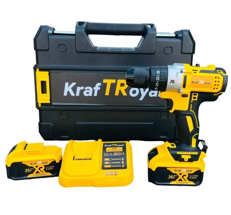 Акумулаторен ударен винтоверт KRAFTROYAL, 36V 8Ah + Комплект инструменти 29 части - Image 7