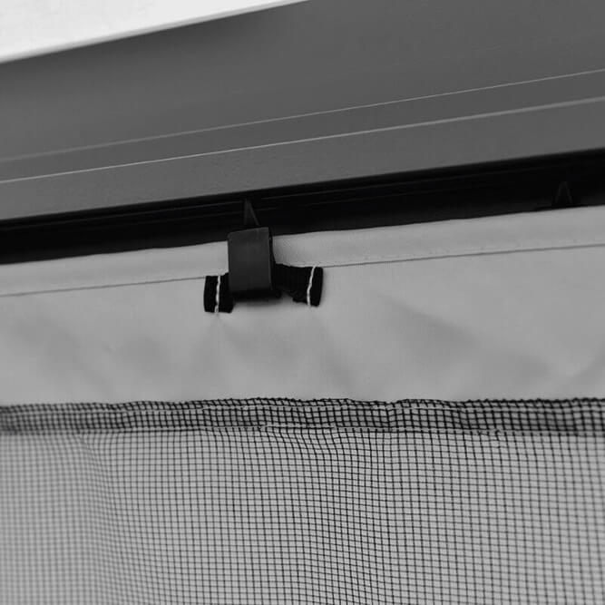 Градинска Шатра Palermo Lux 3×3м с комарници, завеси и стабилна метална рамка - Image 8