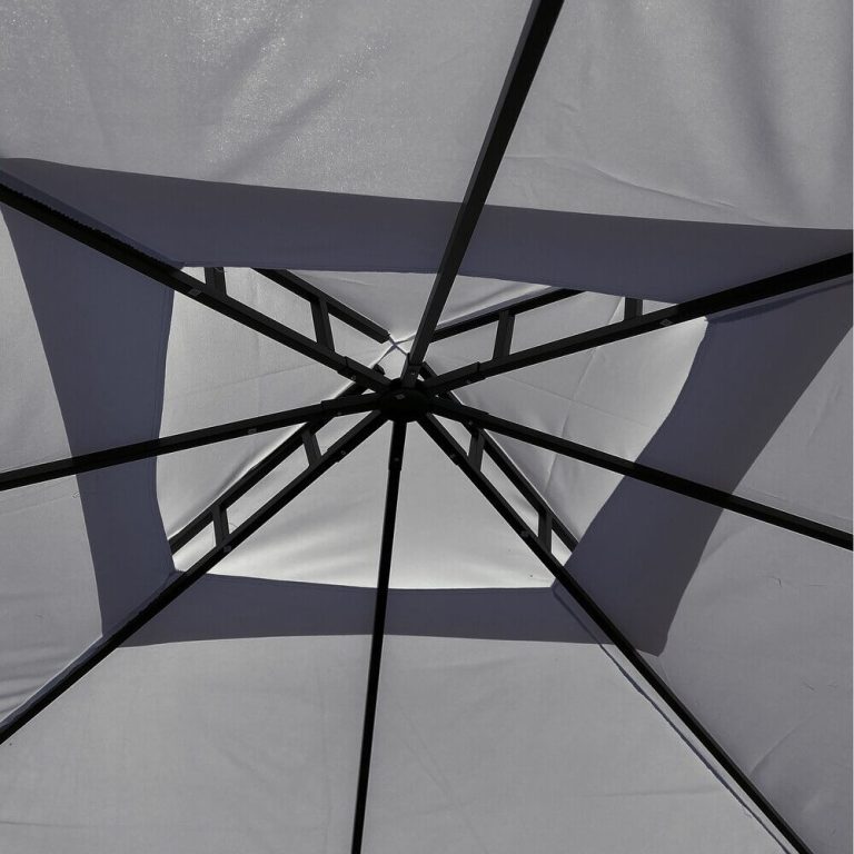 Градинска Шатра Palermo Lux 3×3м с комарници, завеси и стабилна метална рамка - Image 10