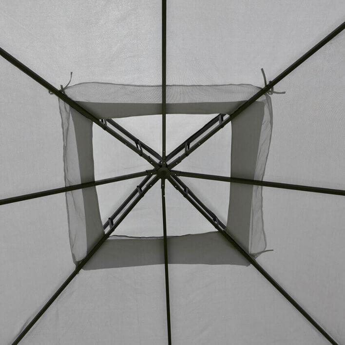 Градинска Шатра Palermo Lux 3×3м с комарници, завеси и стабилна метална рамка - Image 11